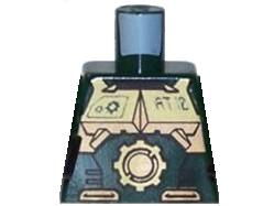 Lego Torso Exo-Force Gold Body Armor with Large Star and 'AT.10' Pattern