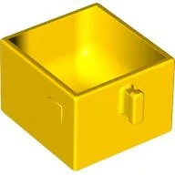Duplo Drawer 2 x 2 with Pull Handle / Yellow