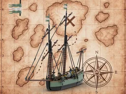 ⚓THE GOOD FORTUNE ⚓- Traders Shipping Company Lugger | Swivels, Full Interior, Magnetic Compass, removable hatch and deck