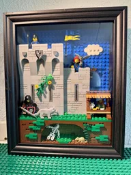 Castle wall in frame