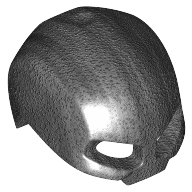 Lego Helmet / Mask, High Sides / Pearl Titanium