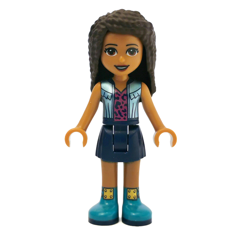 Lego Andrea - Silver Jacket, Dark Blue Skirt