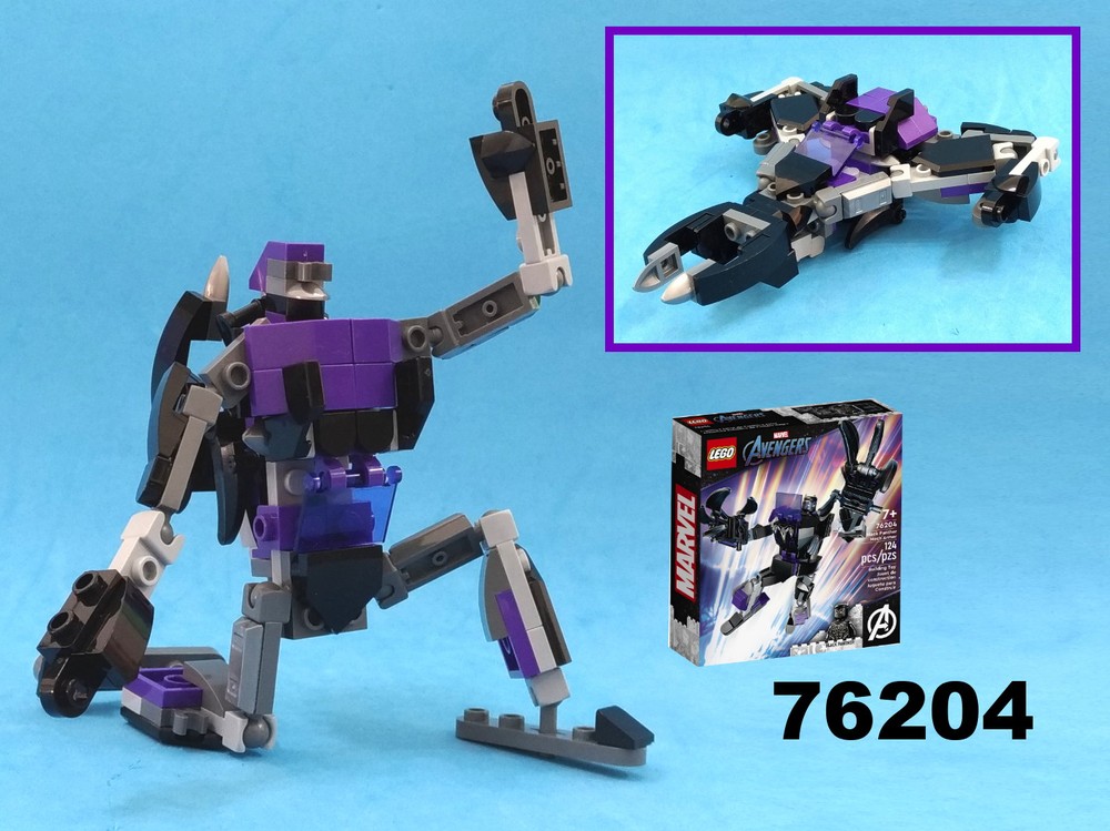Lego Transformer Jet Plane from LEGO Marvel set 76204: Black Panther Mech armor