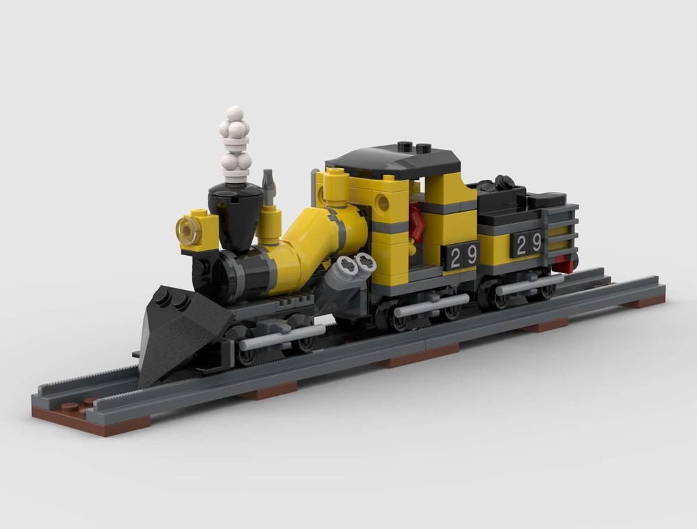 Lego Brickticks Engine Works NG Class 8 4-Cylinder 3-Truck Heisler Locomotive