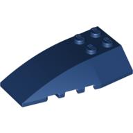 Lego Brick Wedged, Curved 6 x 4 Triple / Dark Blue