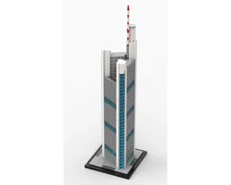Commerzbank Tower 1:800 Scale