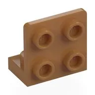 Bracket 1 x 2 - 2 x 2 Inverted / Medium Nougat