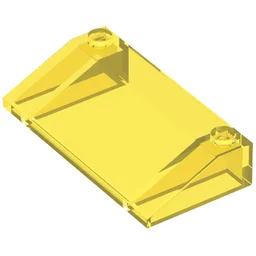 Brick Sloped 33° 3 x 6 / Trans-Yellow