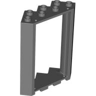 Lego Door Frame 4 x 4 x 6 Corner / Dark Bluish Gray