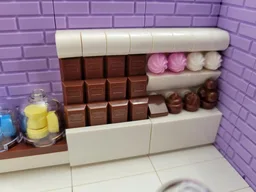 Bricksculpt Chocolate Display