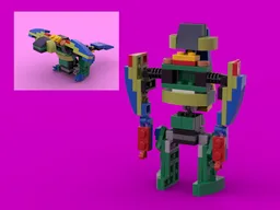 Wyvern transformer from LEGO Creator set 31031; Rainforest Animals