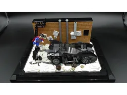 Noël Batmobile Display Scene