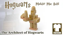 Hogwarts Architect Statue Brick Built Version