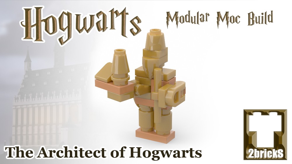 Lego Hogwarts Architect Statue Brick Built Version
