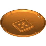 Pod, Bottom Cap 9 x 9 x 1 X-Pod / Orange