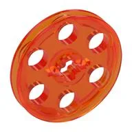 Technic Wedge Belt Wheel [aka Pulley] / Trans-Neon Orange