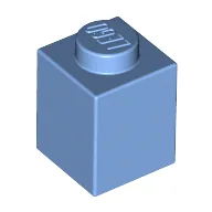 Brick 1 x 1 / Medium Blue
