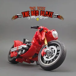The Red Blaze Motorbike