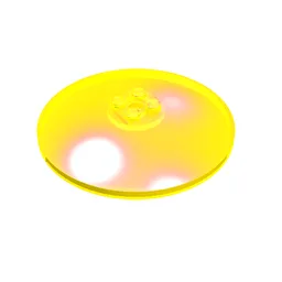 Dish 8 x 8 Inverted [Radar], Solid Studs, Rounded Anti-stud Underside / Trans-Neon Green