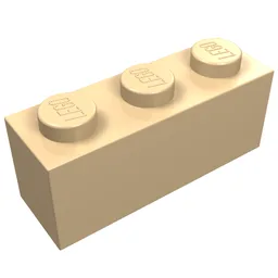 Brick 1 x 3 / Very Light Orange