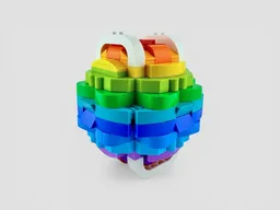 Rainbow Gradient Sphere (with optional stand)