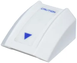 Slope, Curved 2 x 2 Lip with Blue 'CAUTION' and Triangle Pattern (Sticker) - Set 7700