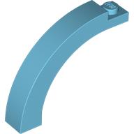 Lego Brick Arch 1 x 5 x 3 1/3 Curved Top / Medium Azure