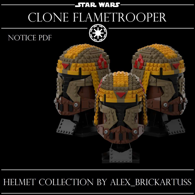 Lego Helmet Clone FlameTrooper