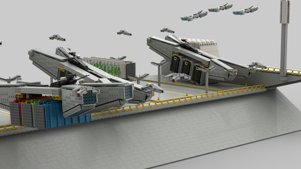 Lego Futuristic Military Port