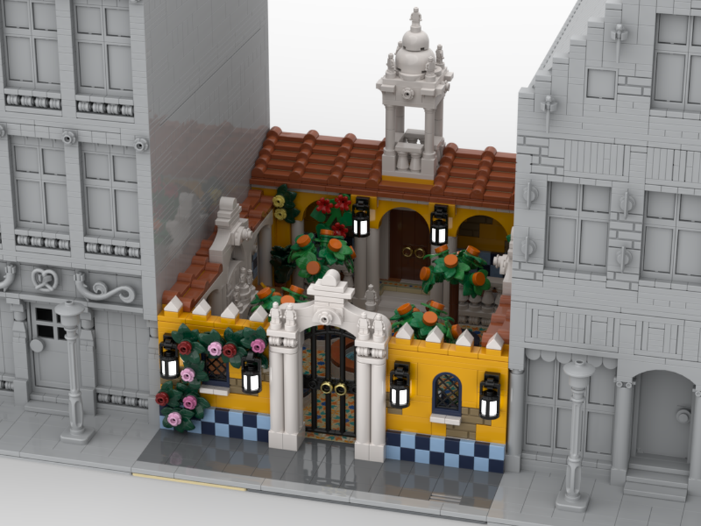 Lego Spanish Courtyard
