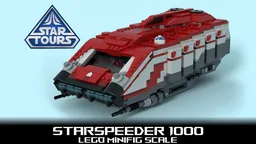 Minifig Scale STARSPEEDER 1000 from Star Tours