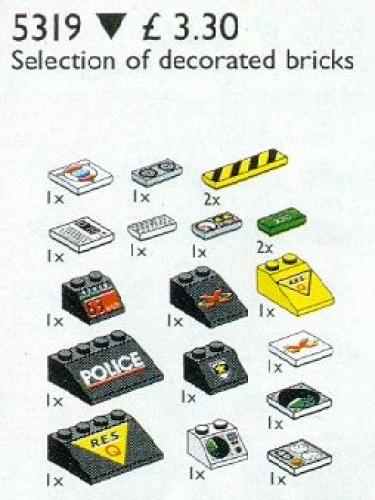 Lego Decorated Elements