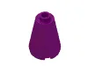 Cone 2 x 2 x 2, Open Stud / Purple