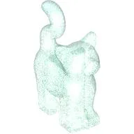Animal, Cat, Standing New Style [Plain] / Opal Trans-Light Blue