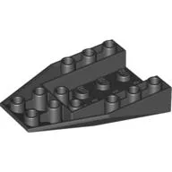 Brick Wedged, Sloped Inverted 6 x 4 with 2 Stud Connections / Black