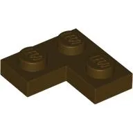 Plate 2 x 2 Corner / Dark Brown