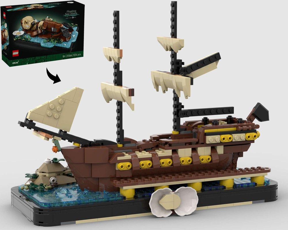 Lego Pirates of Otter Bay - Alternate Build of 21366 Floating Sea Otters