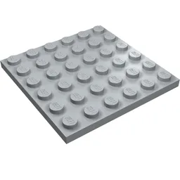 Plate 6 x 6 / Light Bluish Gray