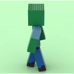Computer Game Style Zombie
