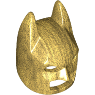 Lego Mask, Batman Cowl [Plain] / Pearl Gold
