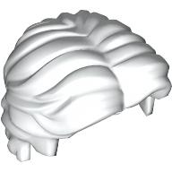 Lego Hair Short Wavy with Center Part / White