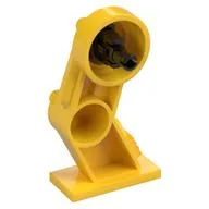 Mech Leg, Right, with Black Pin / Yellow