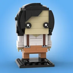 Custom Lego Monica Geller from Friends MOC Brickheadz