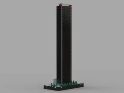 AON Center Ver 4 at the 1/650th Scale