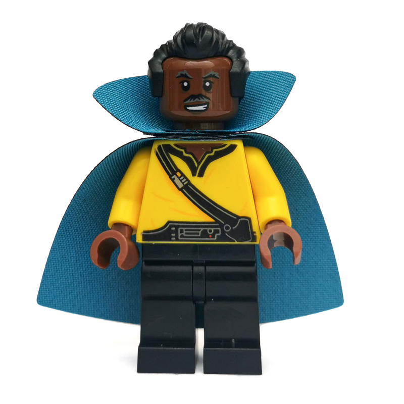 Lego Lando Calrissian, Old, Dark Azure and Black Cape