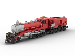 red steam train