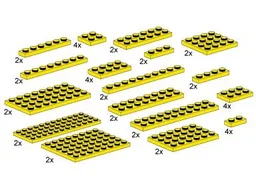 Assorted Yellow Plates