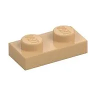 Plate 1 x 2 / Warm Tan