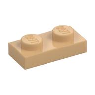 Lego Plate 1 x 2 / Warm Tan