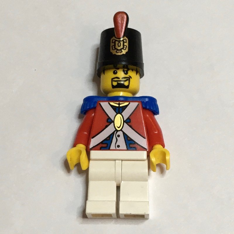 Lego Soldier (Imperial Soldier II) - Printed Shako, Black Beard
